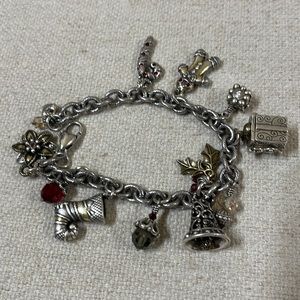 Brighton silver Christmas charm bracelet